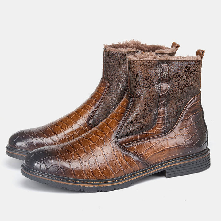 Stijlvolle heren winterlaarzen met warme voering - Lars