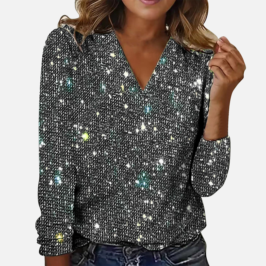 Ruby - Feestelijke blouse voor sprankelende kerstmomenten