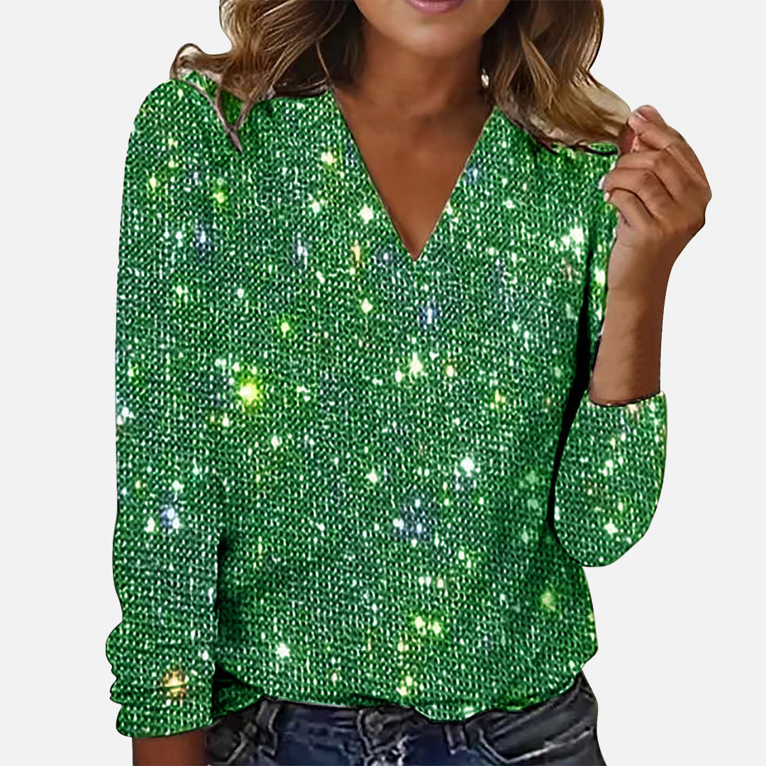Ruby - Feestelijke blouse voor sprankelende kerstmomenten