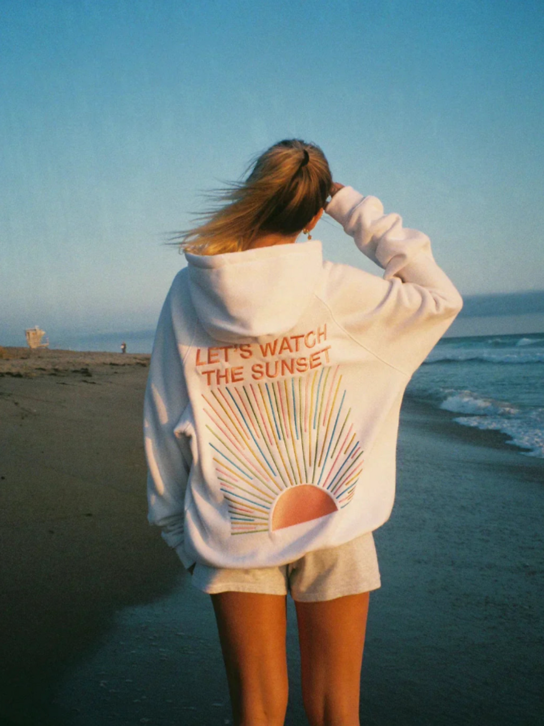 Ophelia - Zachte hoodie voor vrouwen geïnspireerd door de zonsondergang