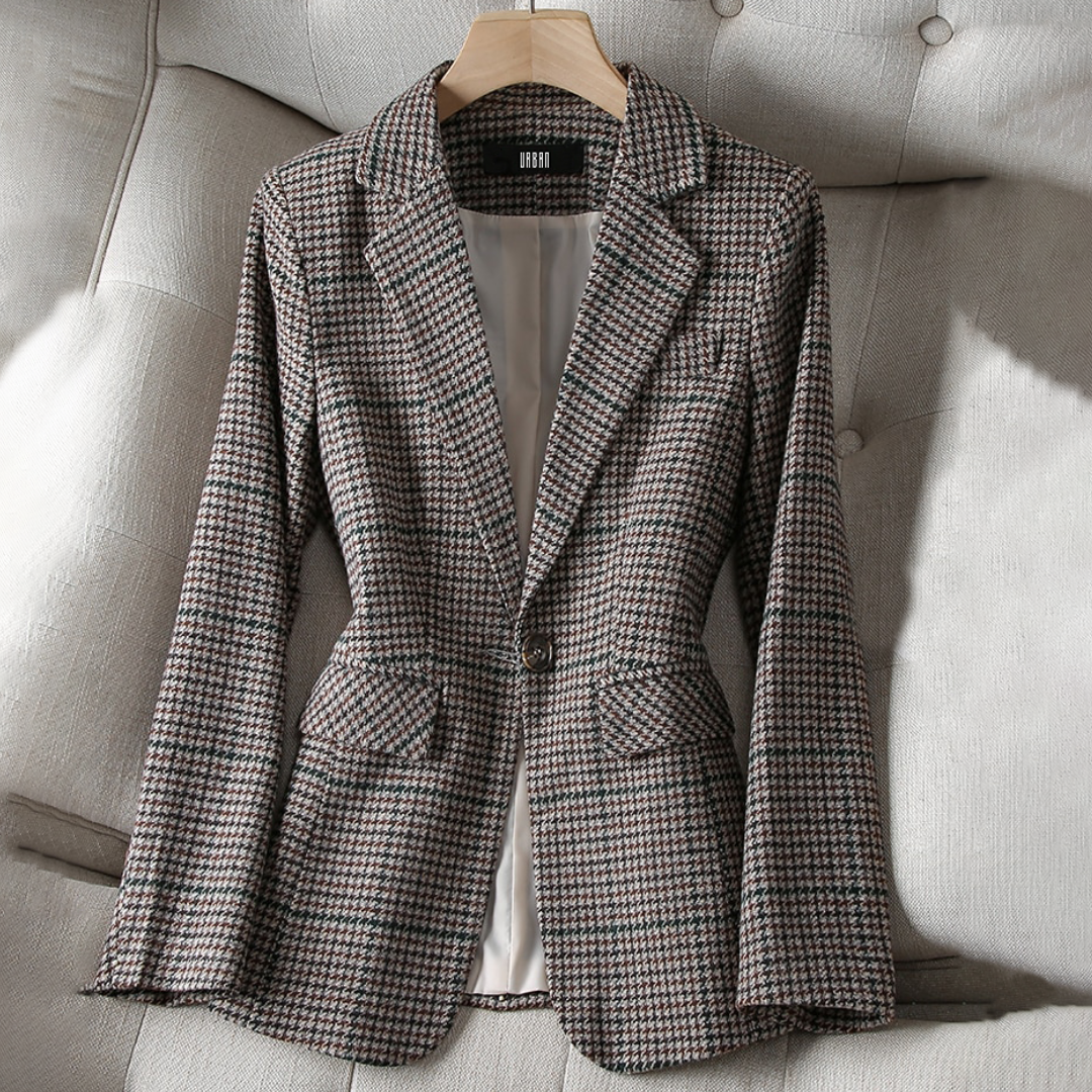 Isa - Luxe geruite blazer