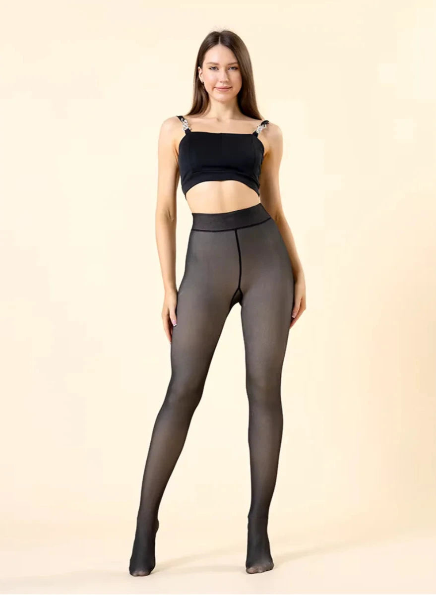 Slim fit dames thermopanty met fleecevoering - Delphine