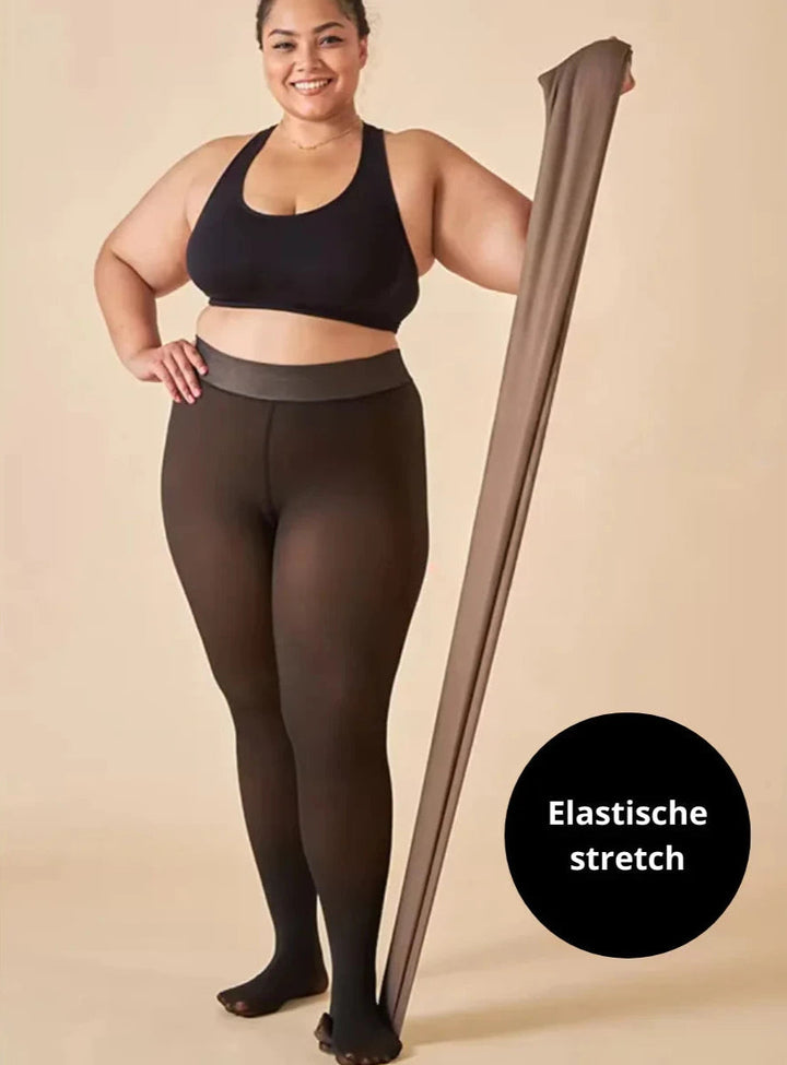 Slim fit dames thermopanty met fleecevoering - Delphine