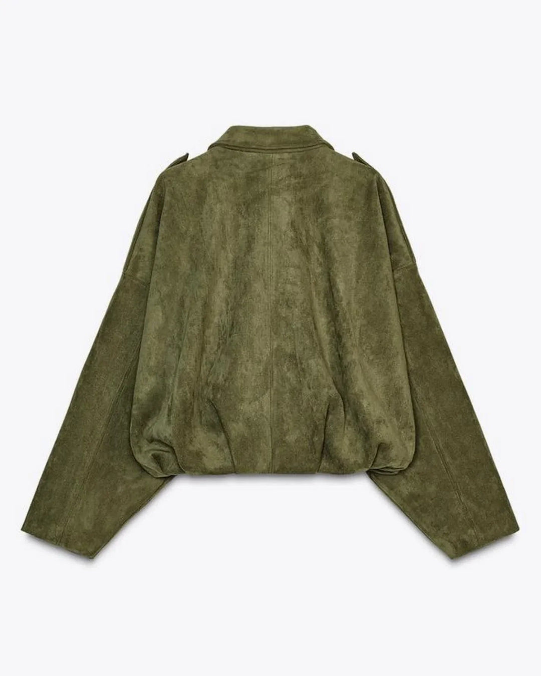 Oversized damesjack van vegan suèdeleer - Fabiane
