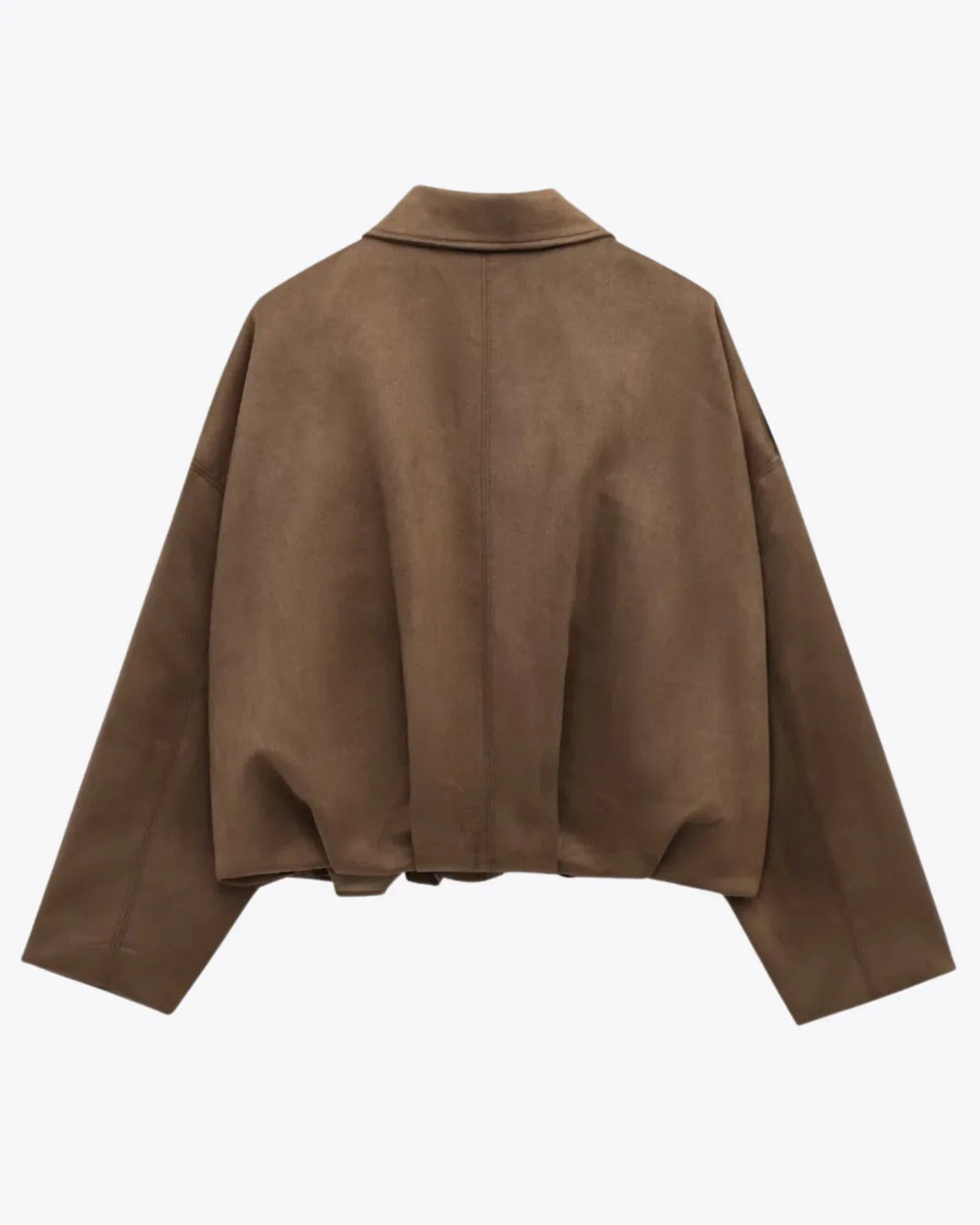 Oversized damesjack van vegan suèdeleer - Fabiane
