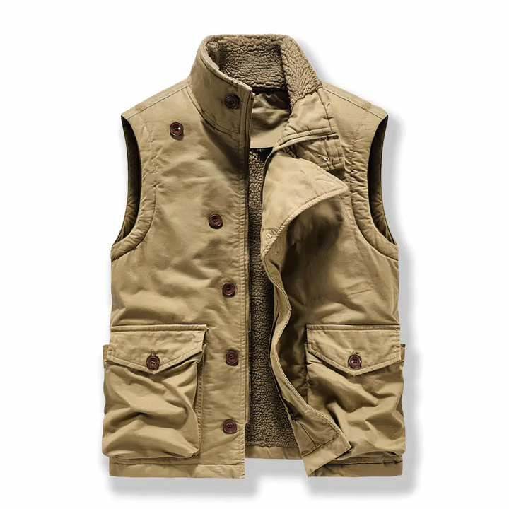NICHOLAS - Fleece linde militair vest