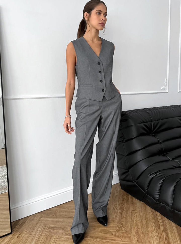 Pam - Elegant casual jasje en pantalonset