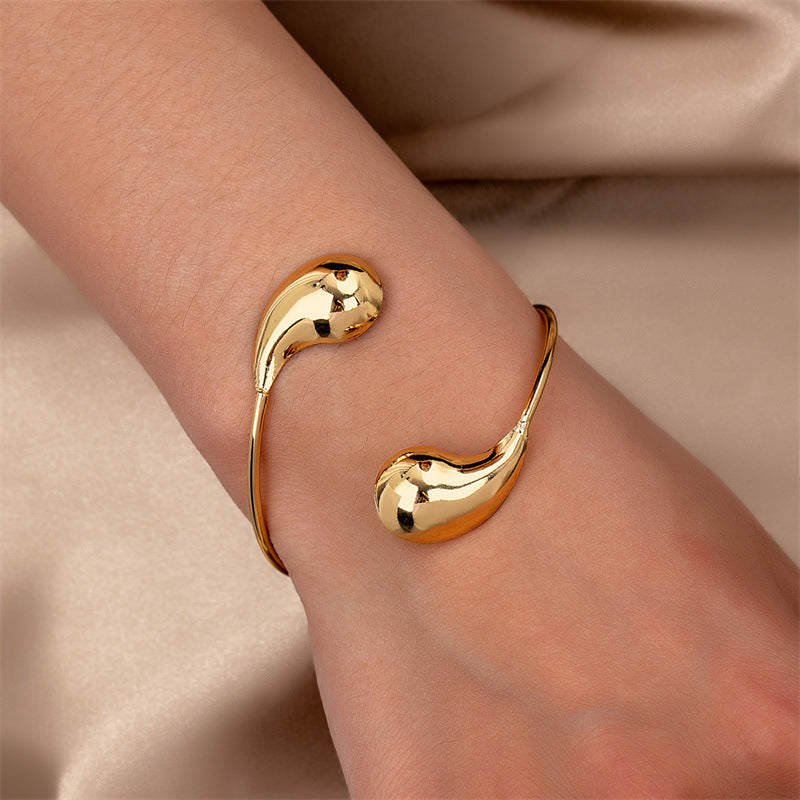 Minimalistische damesarmband met glinsterende druppel - Lunaria