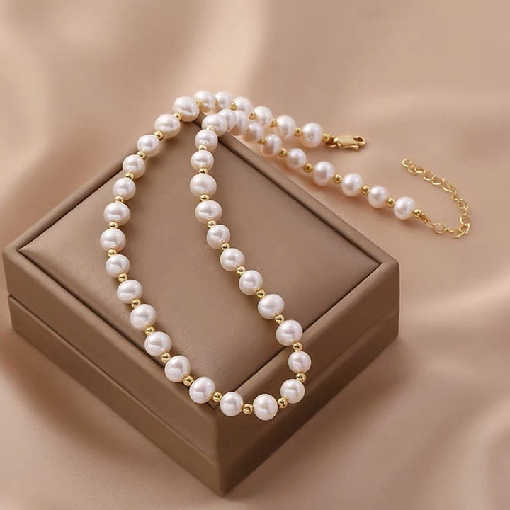 Scarlett - Zoetwaterparel bedelketting