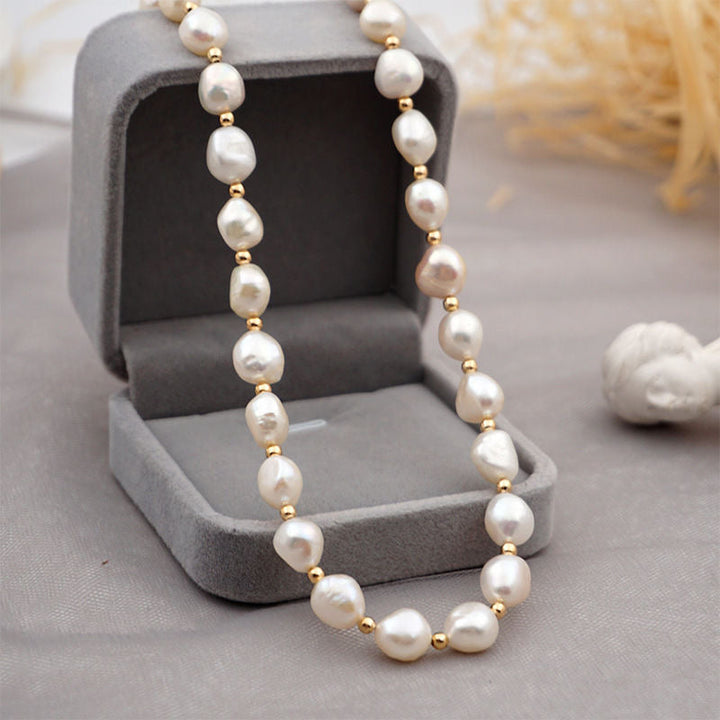 Scarlett - Zoetwaterparel bedelketting