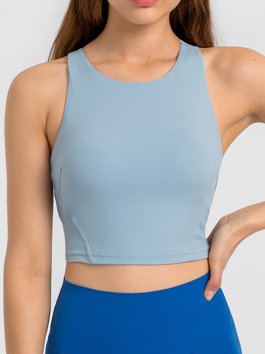 PowerPulse sporttop met ingebouwde beha