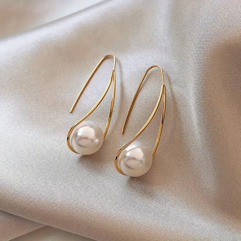 Elegante oorbellen met parel - Celina