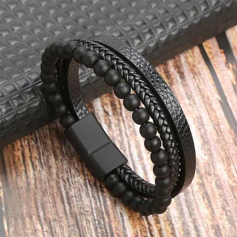 Opulent Vintage - Luxe lederen armband