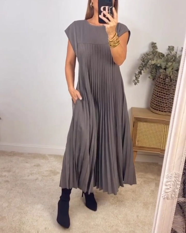 Rachel - Basic jurk met korte mouwen