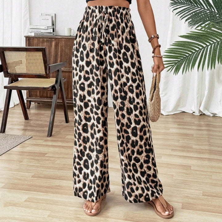 Casual damesbroek met luipaardprint - Camila