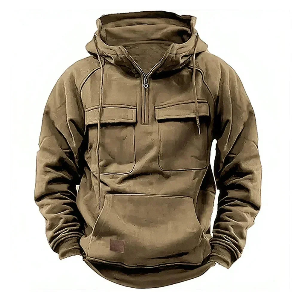 Kaiser - Warme hoodie met halve rits