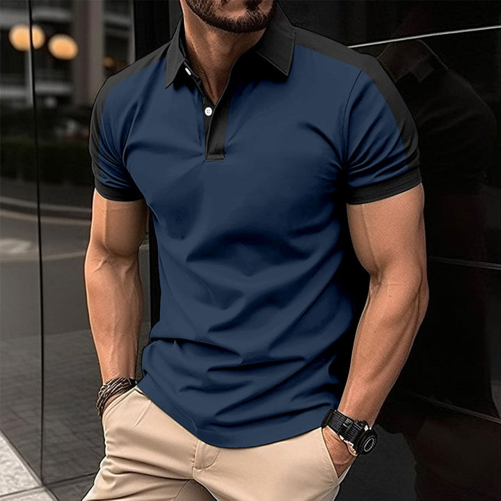 Heren business shirt met korte mouwen Zomerse casual polo