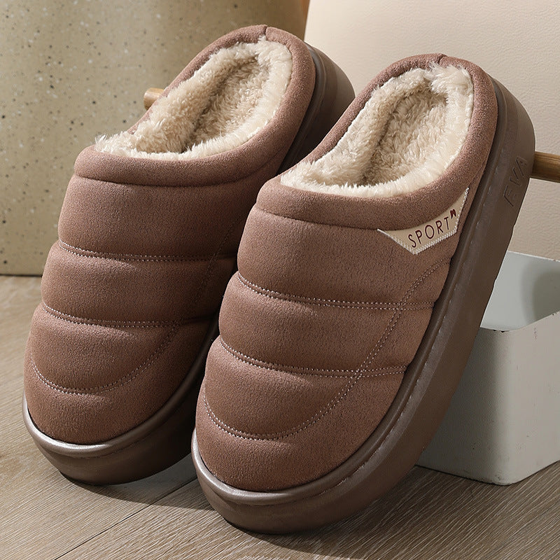 Unisex winterslippers pluche antislip warm - Nadir