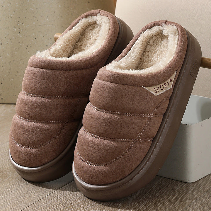 Unisex winterslippers pluche antislip warm - Nadir