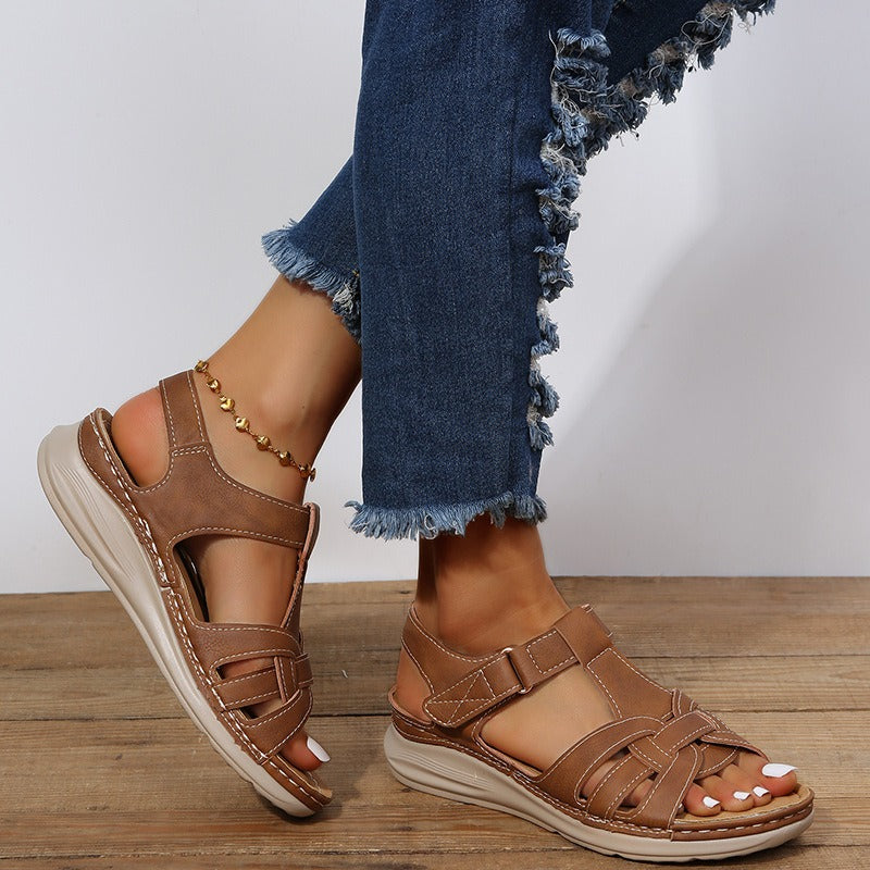 Bruine casual sleehakken voor dames - Eliane