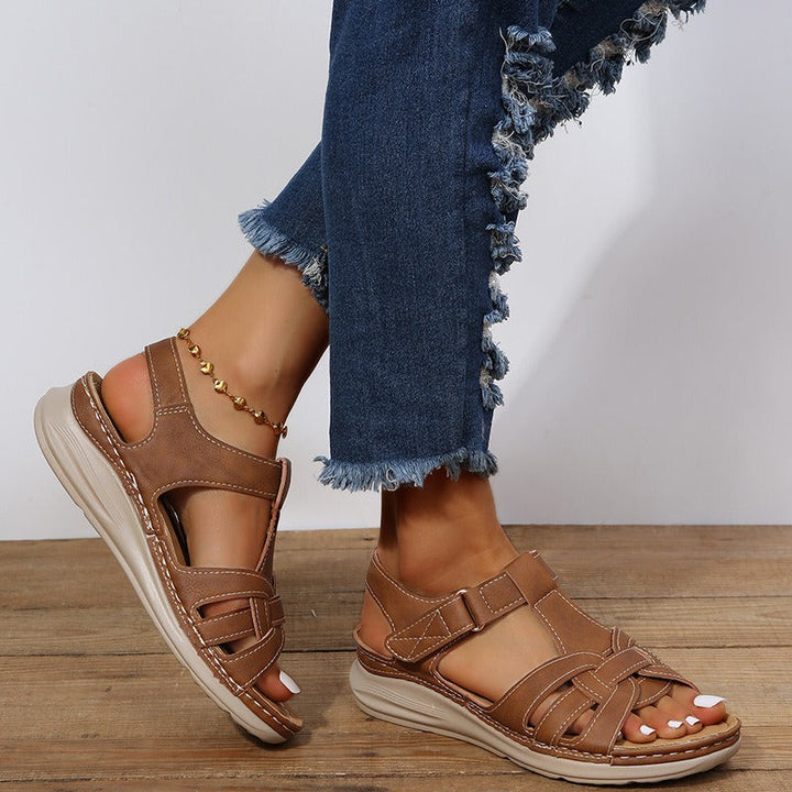 Bruine casual sleehakken voor dames - Eliane