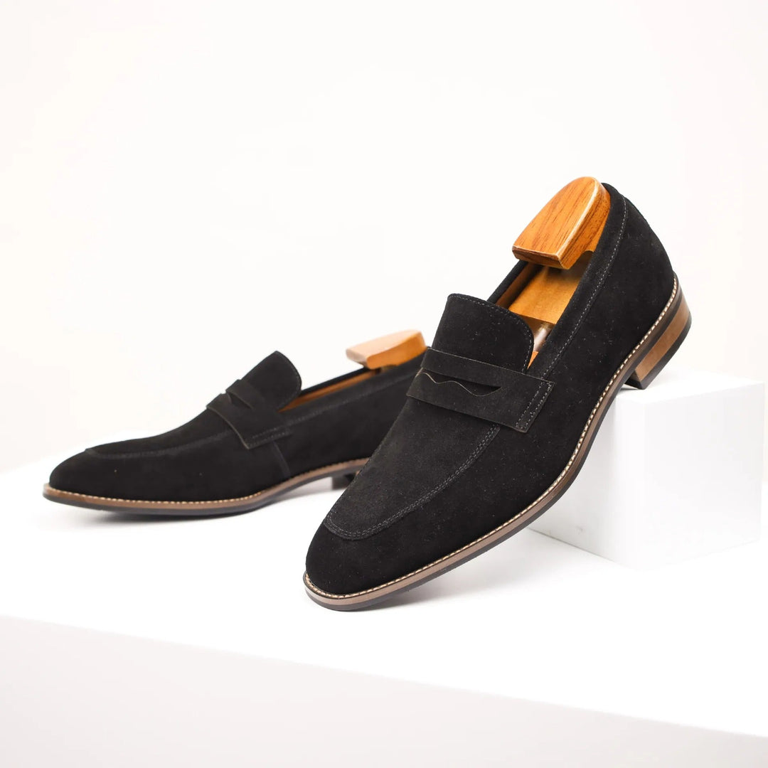 Klassieke herenschoenen in bruin suèdeleer - Lancaster