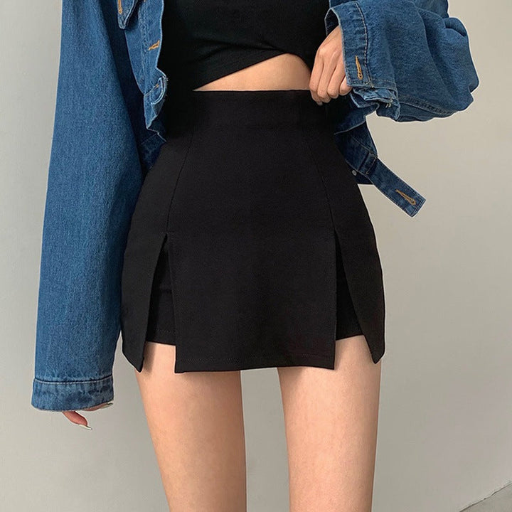 Stijlvolle en moderne minirok met hoge taille, perfect voor geraffineerde en modieuze looks