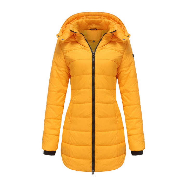 Dameslange jas met capuchon - Naelle