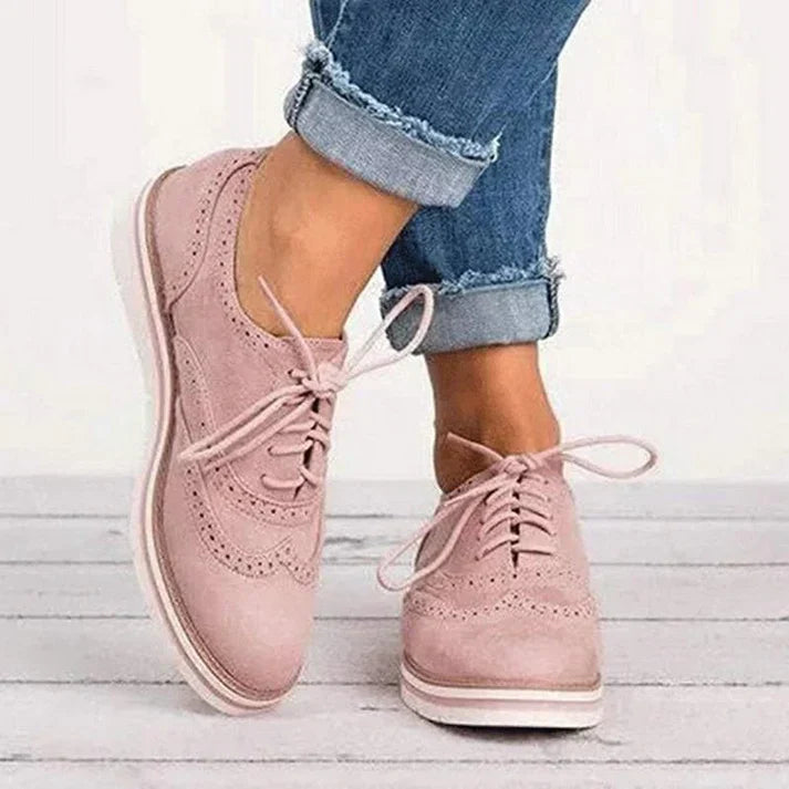 Elegante leren veterschoenen - Alisa