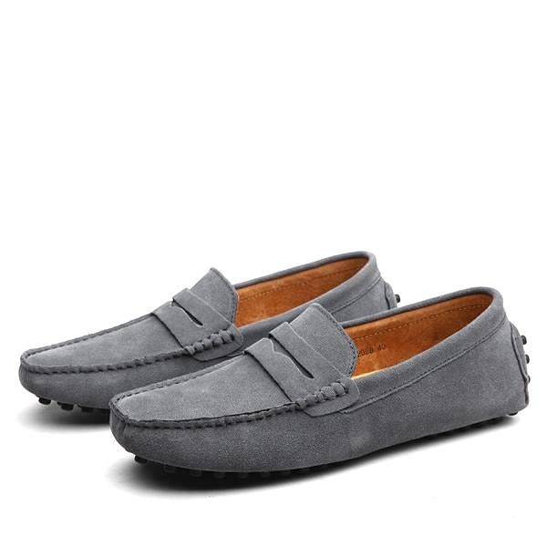Echte suède casual herenschoenen - Larkstone