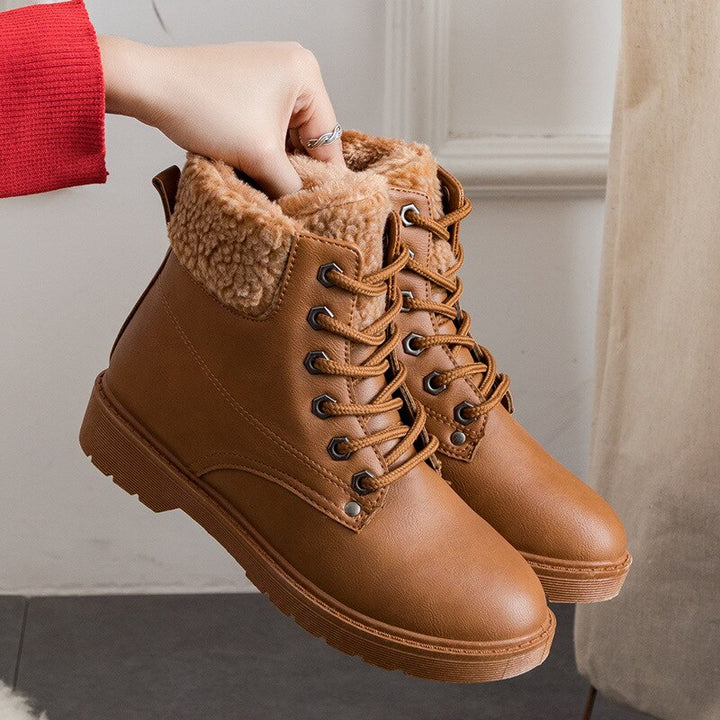 Casual dameslaarzen met warme voering en veters - Selene