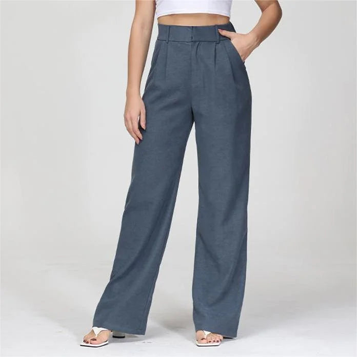 Wijde broek met hoge taille - Elira