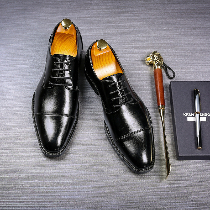 Leren herenschoenen met elegante vetersluiting - Viktor