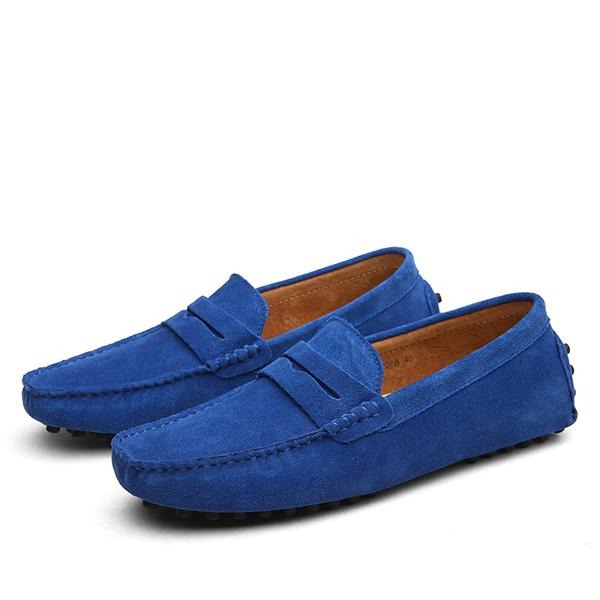 Echte suède casual herenschoenen - Larkstone