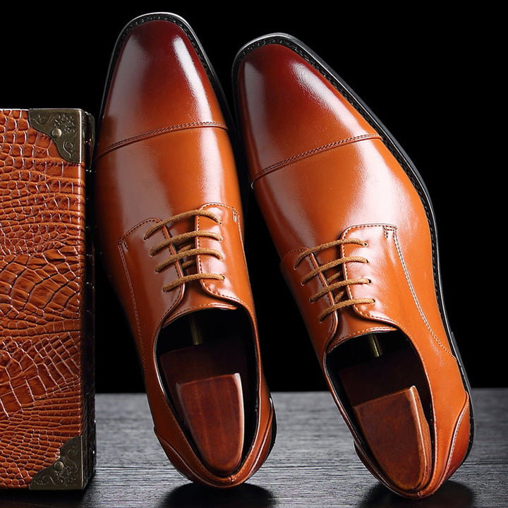 Leren herenschoenen met elegante vetersluiting - Viktor
