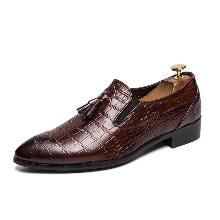 Heren mocassins leer elegant met kwastjes - Dominik