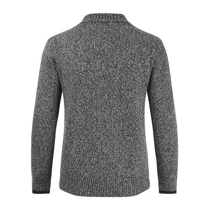 Gebreid herenvest met sjaalkraag - Emil