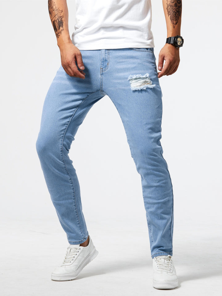 Levi - Lichtblauwe gescheurde jeans