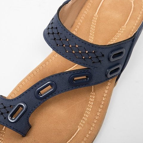 Comfortabele damessandalen zonder veters grijs casual stijl - Nayra