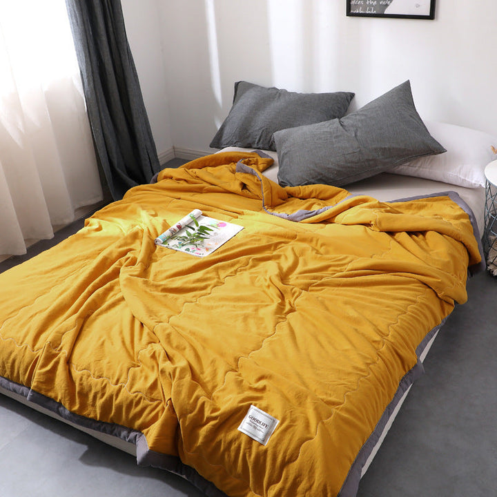 Ademende katoenen zomer sprei