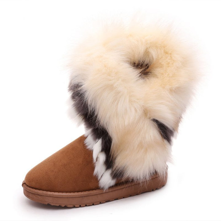 Modieuze dames snowboots met fleeceafwerking - Yina
