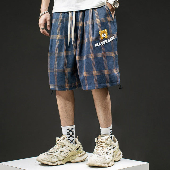 Geruite herenbroek in oversized wol - Ivan