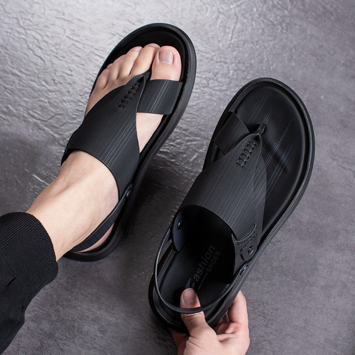 Ergonomische in elkaar grijpende stijl synthetisch ontwerp herensandalen - Dario