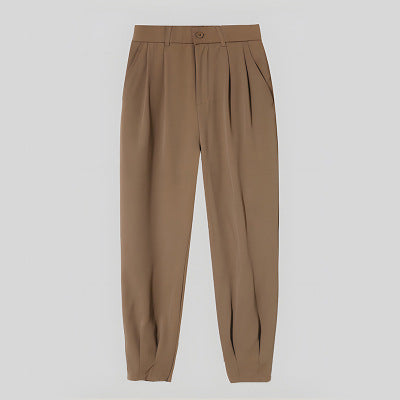 Elegante pantalon met strakke enkelband voor heren