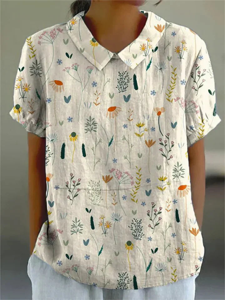 Raelyn wildebloemenblouse - de essentie van zomer in pastelkleuren
