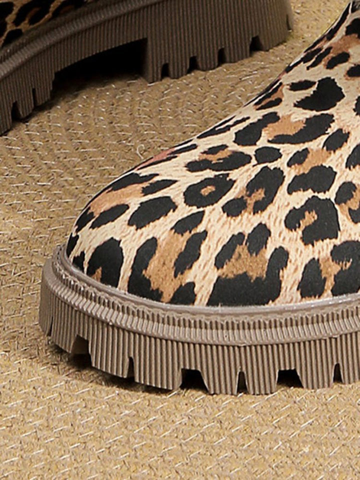 Winterlaarzen voor dames met dierenprint en warme voering - Yuliana