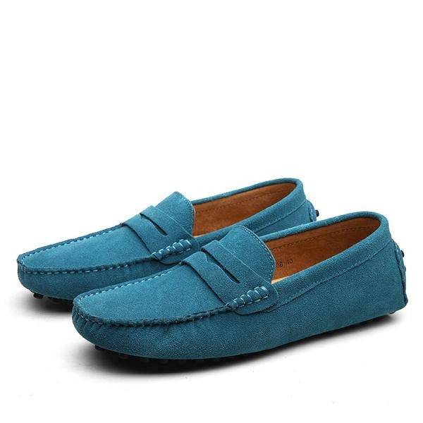 Echte suède casual herenschoenen - Larkstone