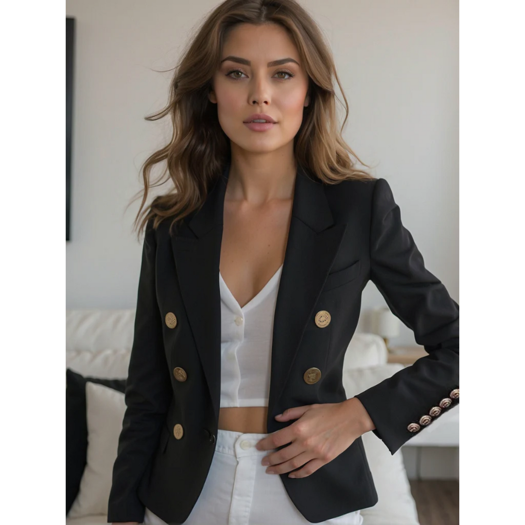 Vanessa - Elegante katoenen luxe blazer voor dames