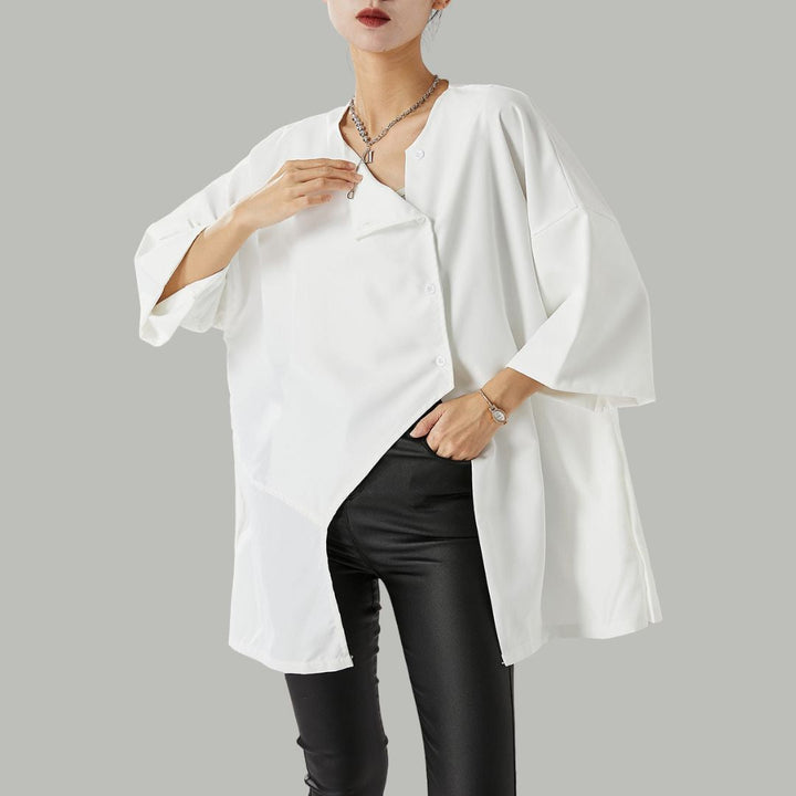 Barbara - Elegante asymmetrische blouse