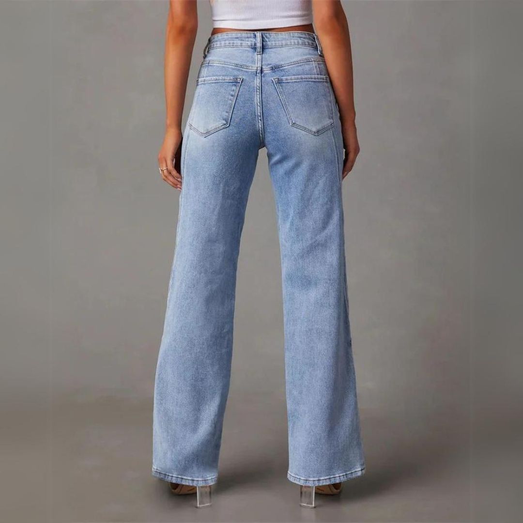 Klassieke vrijetijdsbroek voor dames - Rechte pijp